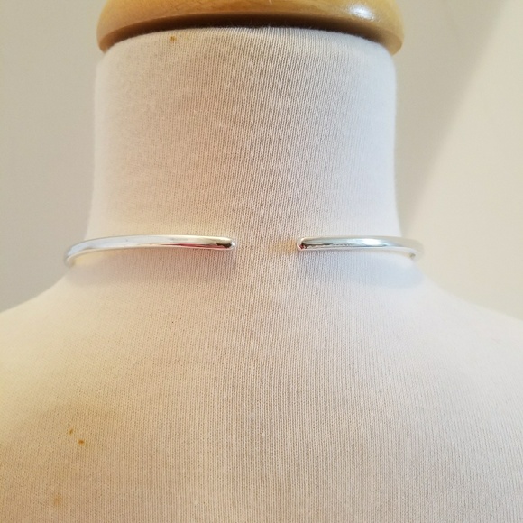 **SOLD**Sterling silver/black onyx choker - Picture 6 of 6